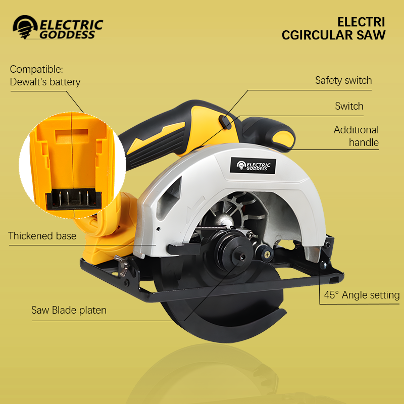 5000rpm 7inch Cordless Yellow  - Power Tools Yellow ulasan dan harga