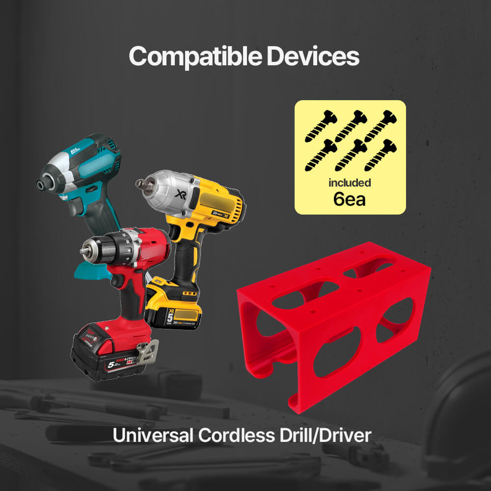 Universal 18V Drill Wall Mount - Power Tools Brand ulasan dan harga
