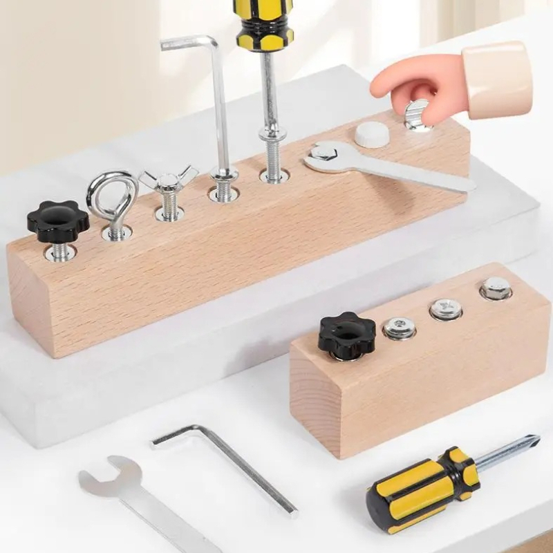 Kids Wooden Screw Nut Disassem - Power Tools Skills ulasan dan harga