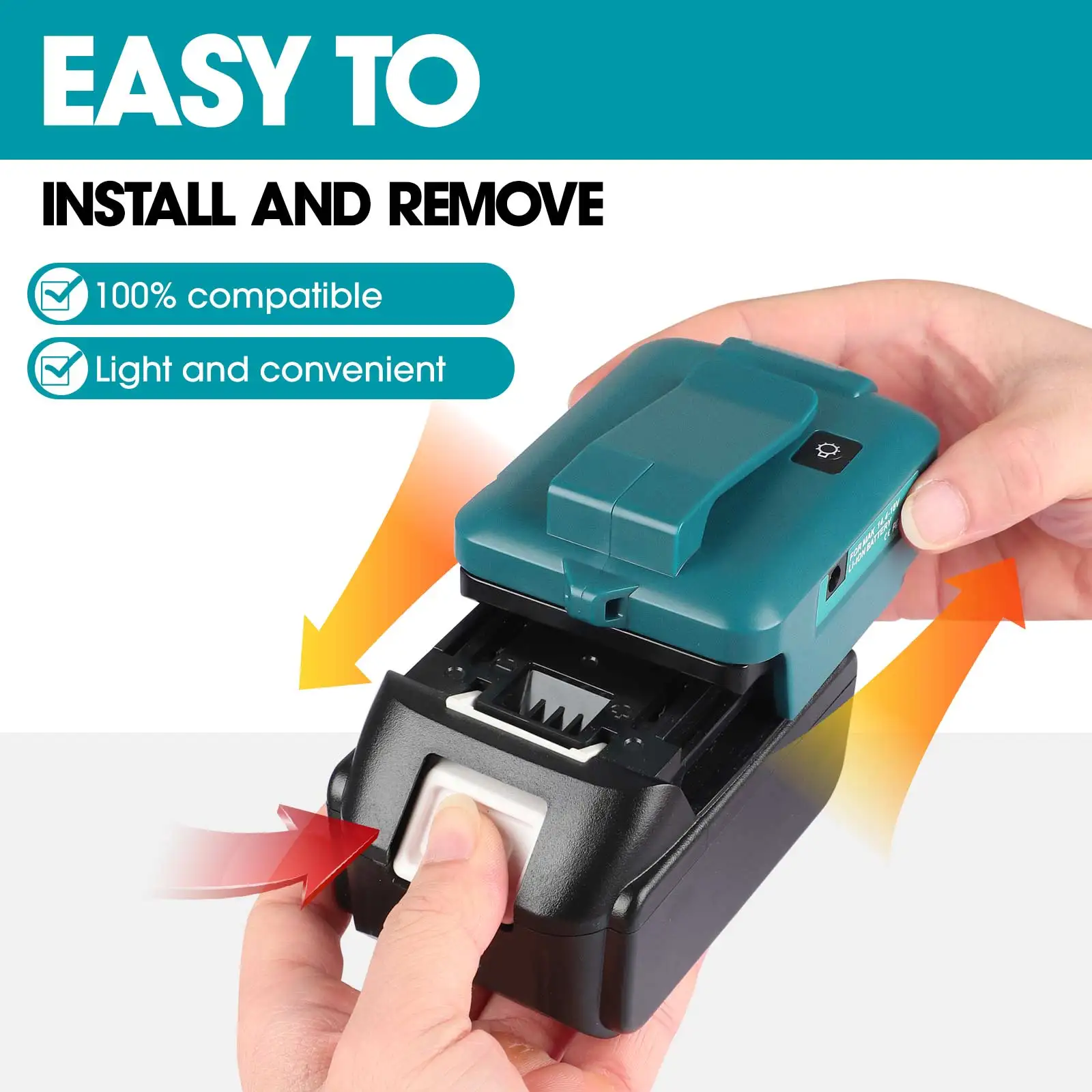Adapter with Light with Type-c - Power Tools Milwaukee ulasan dan harga