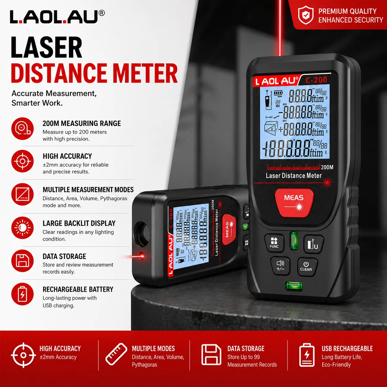LAOLAU Digital Laser Range Fin - Power Tools That Are Green ulasan dan harga