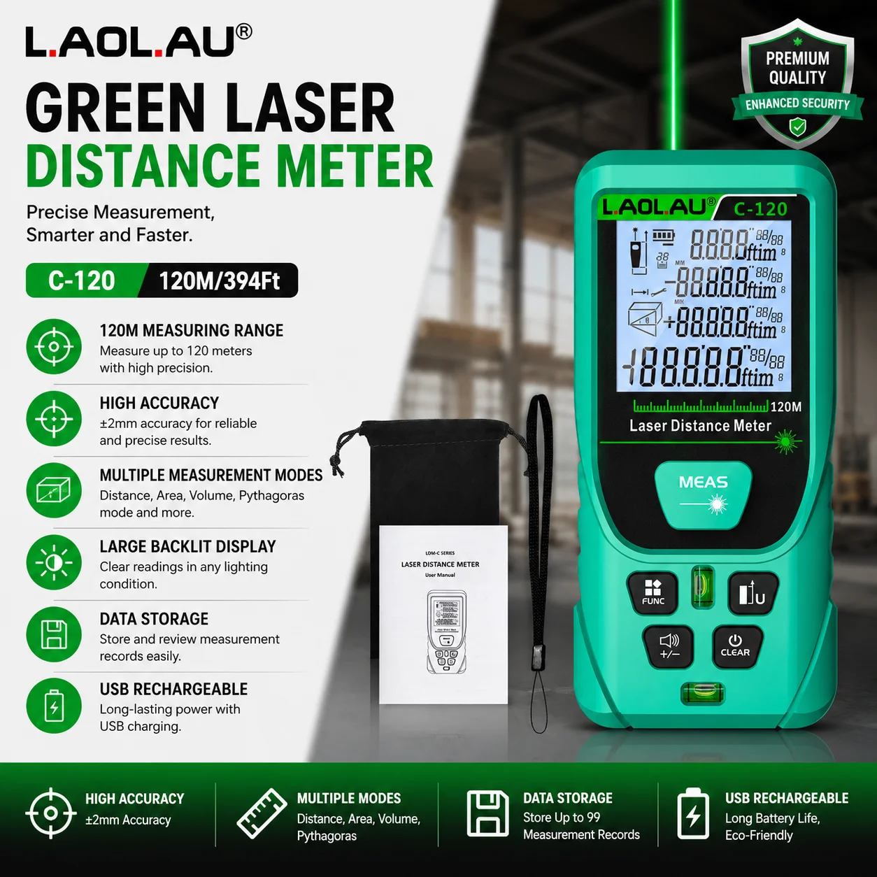 LAOLAU Digital Laser Range Fin - Power Tools That Are Green ulasan dan harga