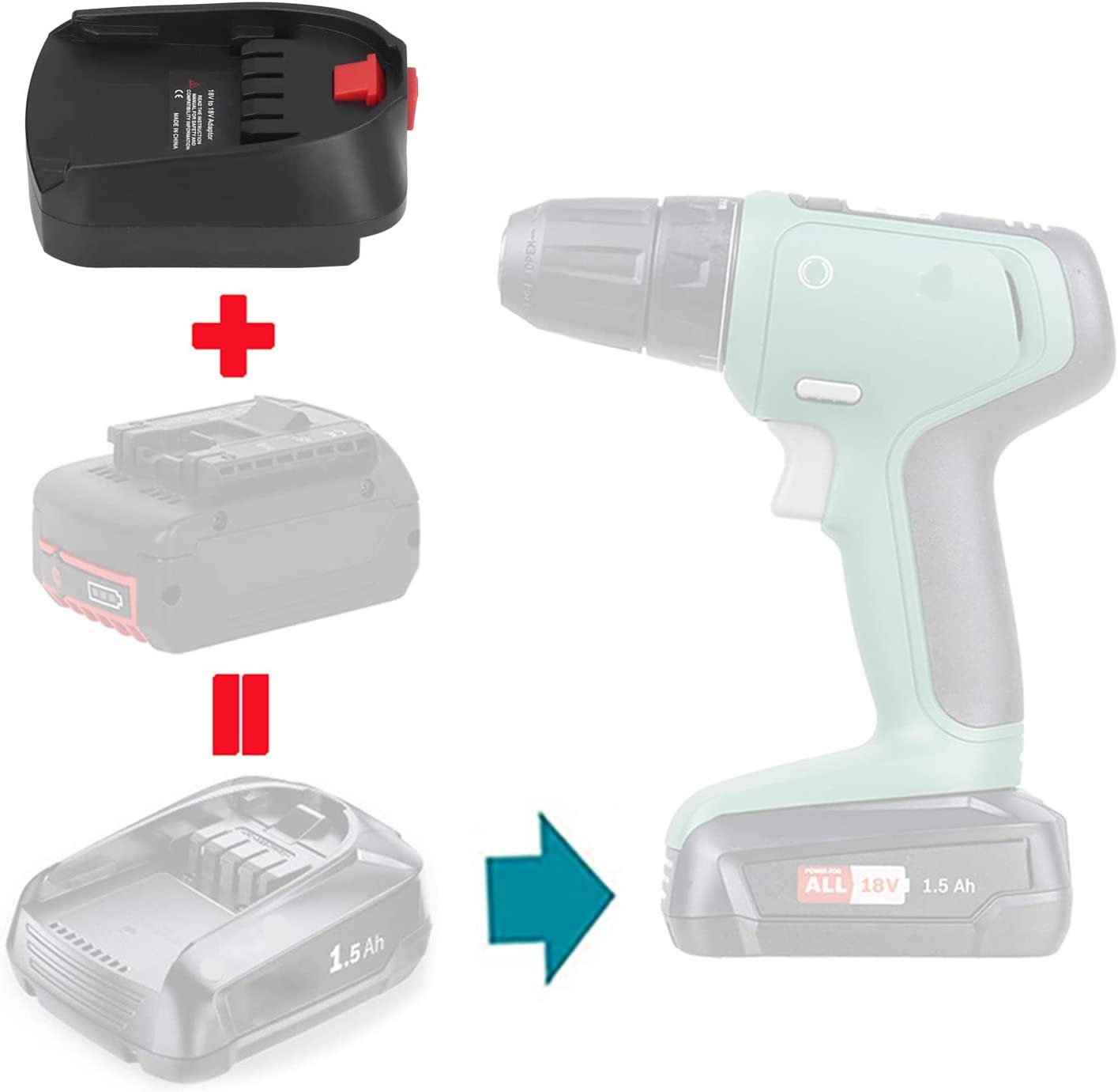 Battery Adapter Use For Bosch  - Power Tools That Are Green ulasan dan harga
