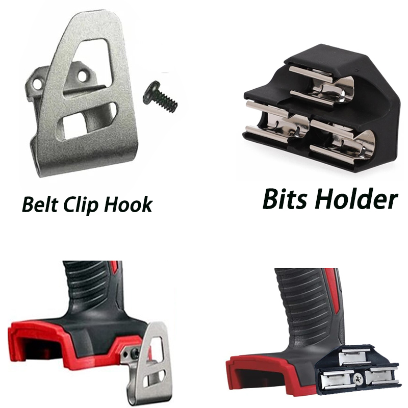 Bits Holder and Belt Clip Hook - Power Tools Milwaukee ulasan dan harga