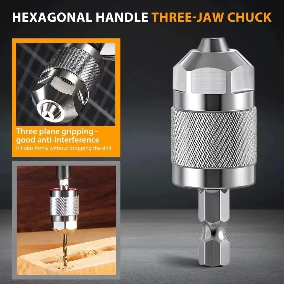 3-Jaw Keyless Drill Chuck Adap - Power Tools Icon ulasan dan harga
