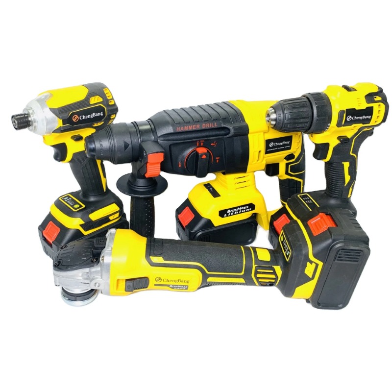 2026 Set of 4pcs Combination P - Power Tools Yellow ulasan dan harga