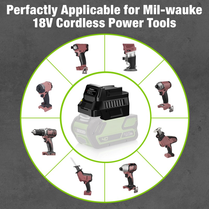 GRW40MIL18 Battery Adapter Con - Power Tools Milwaukee ulasan dan harga
